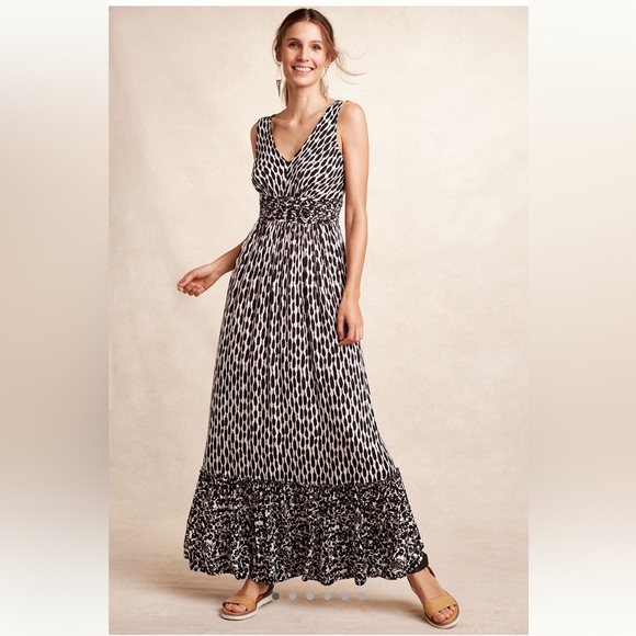 Tracy Reese Dresses & Skirts - Anthropologie Tracy Reese Elegant Black and White Patterned Maxi Dress Size XSP